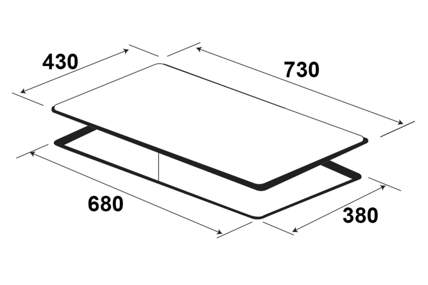 Bếp Từ Đôi KAFF KF-ROTE55 | Lắp Âm 02 Vùng Nấu