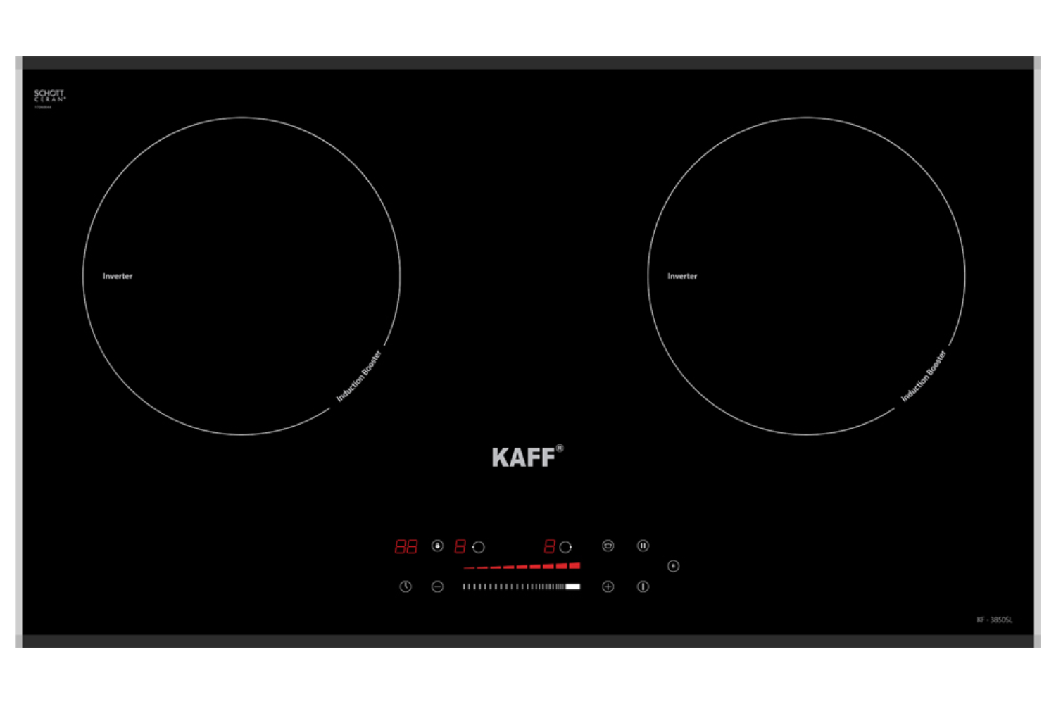 Bếp Từ Đôi KAFF KF-3850SL | Lắp Âm 02 Vùng Nấu