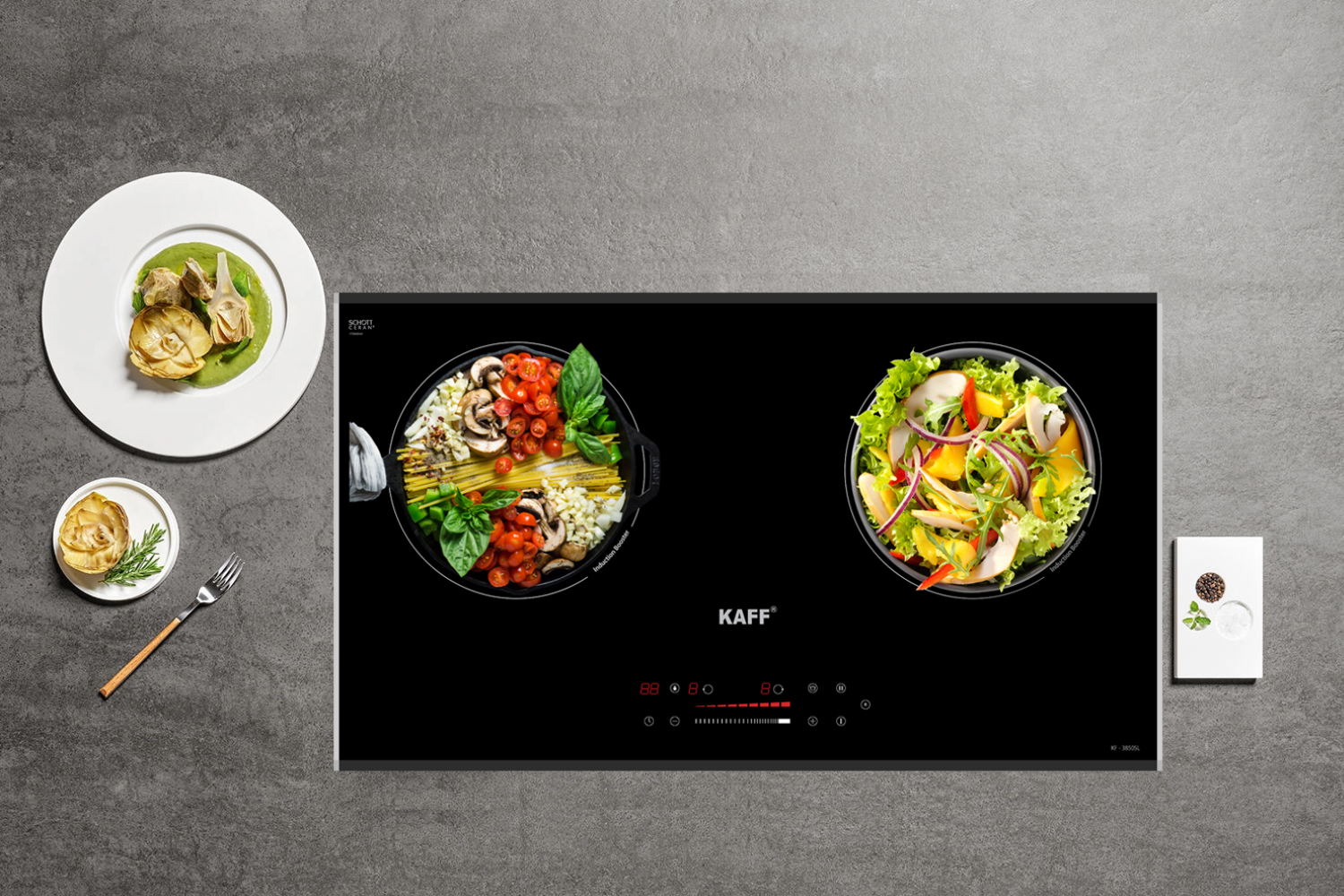 Bếp Từ Đôi KAFF KF-3850SL | Lắp Âm 02 Vùng Nấu