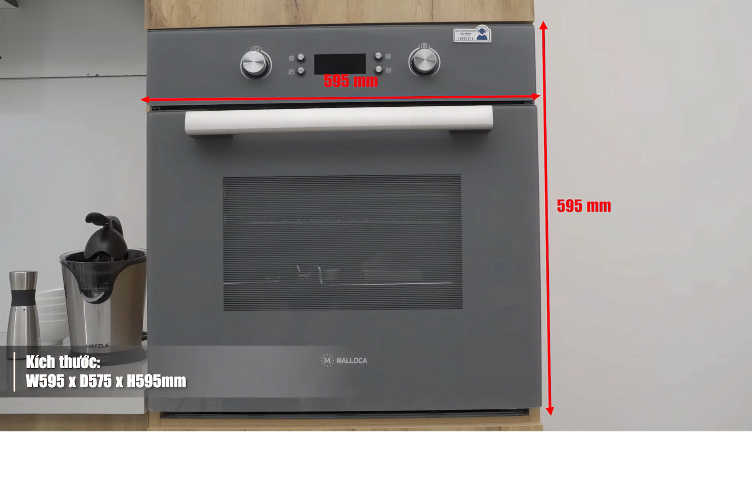 Lò Nướng Malloca MOV-65 PYRO | Lắp Âm 65 Lít