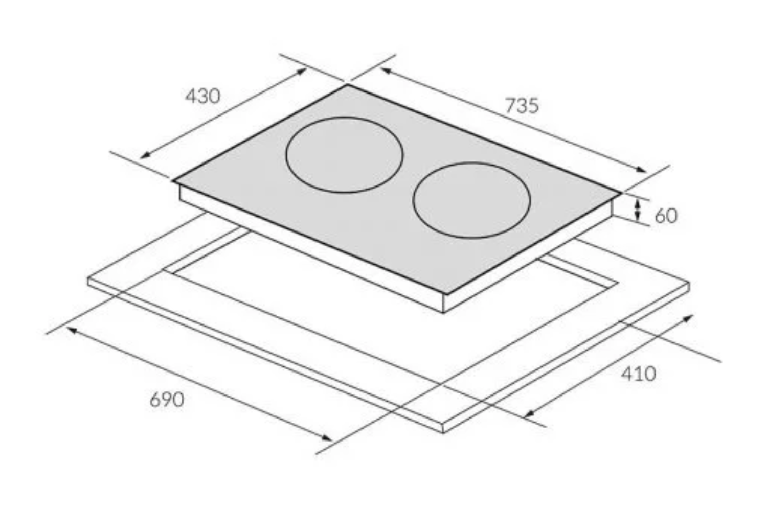 Bếp Từ Đôi Eurosun EU-T210Max | Lắp Âm 2 Vùng Nấu