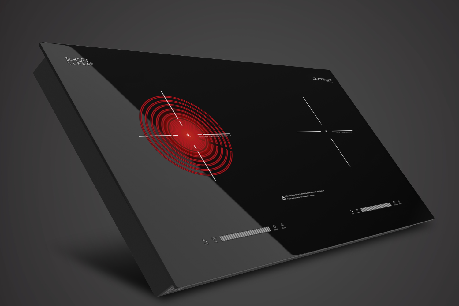 Bếp Điện Từ Kết Hợp Hồng Ngoại Junger SIS-68 | Lắp Âm/Dương 2 Vùng Nấu