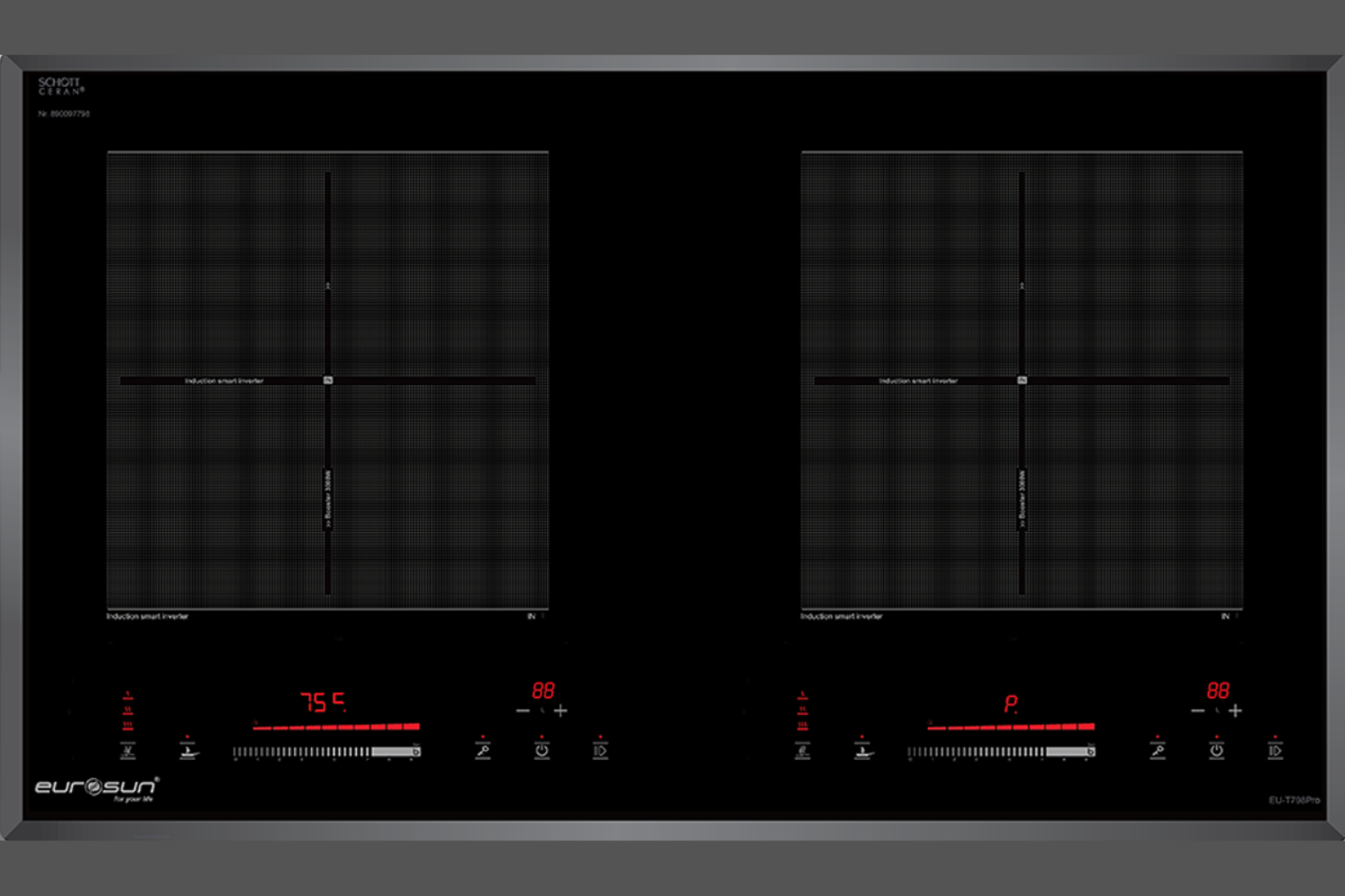 Bếp Từ Eurosun EU-T798pro | Lắp Âm 02 Vùng Nấu