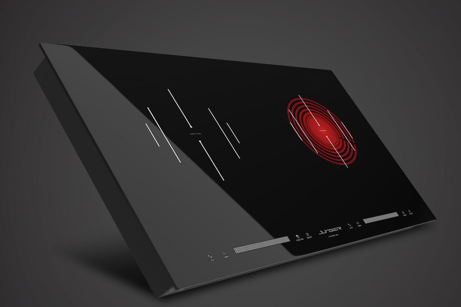 Bếp Điện Từ Kết Hợp Hồng Ngoại Junger CEJ-204-IF | Lắp Âm 2 Vùng Nấu