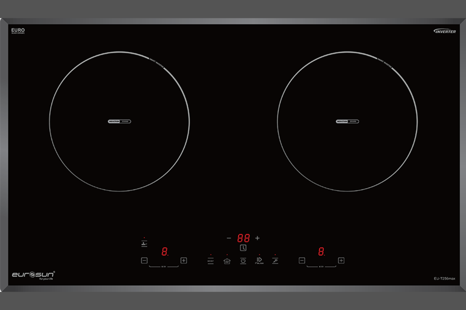 Bếp Từ Đôi Eurosun EU-T256Max | Lắp Âm 2 Vùng Nấu