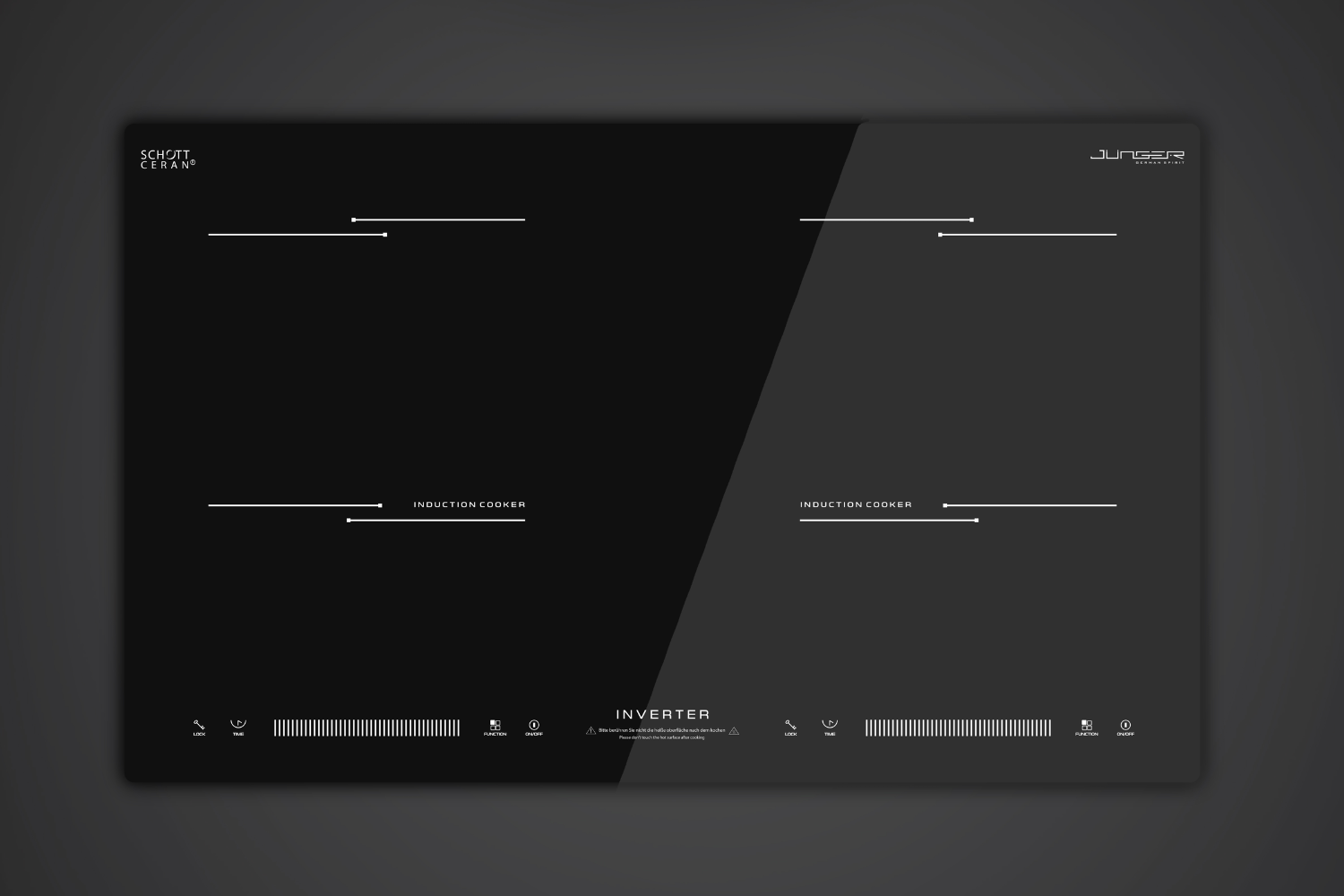 Bếp Từ Đôi Junger ID-39 | Lắp Âm/Dương 2 Vùng Nấu