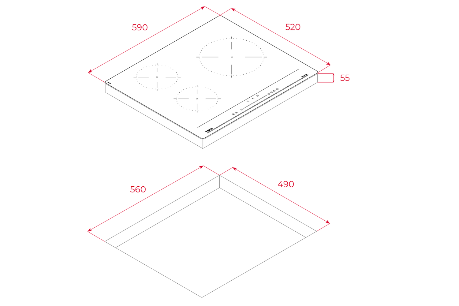 Bếp Từ Teka IBC 63100 BF | Lắp Âm 3 Vùng Nấu