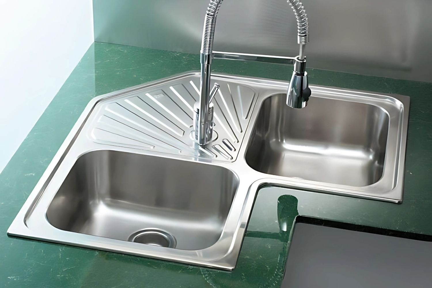 Chậu Rửa Bát 2 Hố Inox 304 Teka ANGULAR 2B