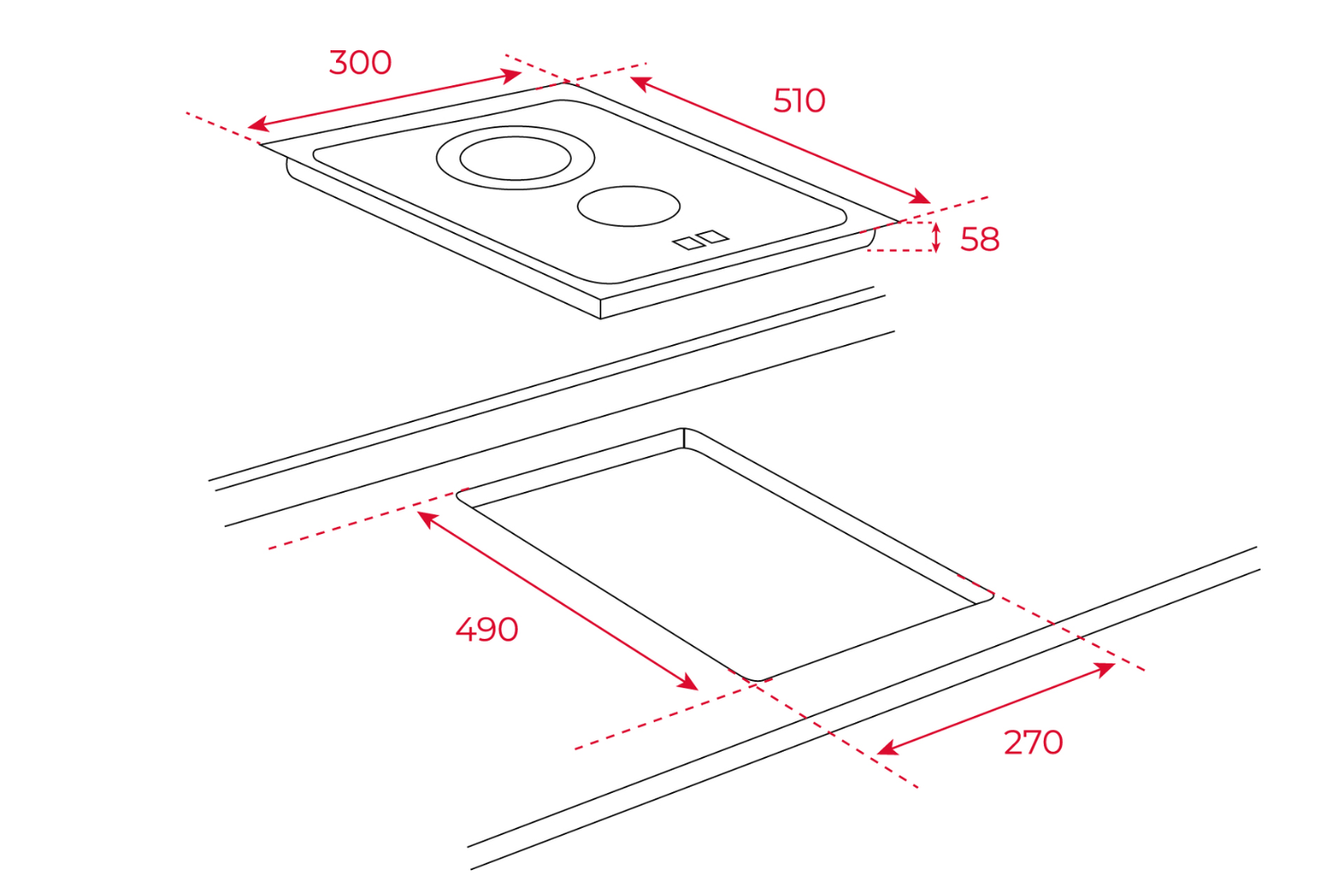 Bếp Điện Hồng Ngoại Teka TZC 32320 | Lắp Âm 2 Vùng Nấu