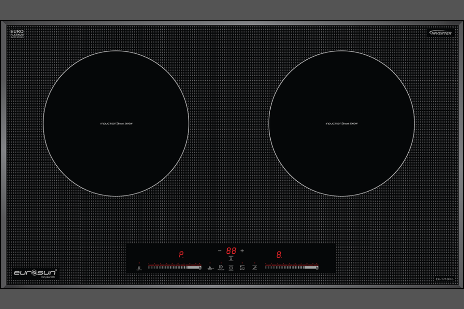 Bếp Từ Đôi Eurosun EU-T710Pro(S) | Lắp Âm 2 Vùng Nấu