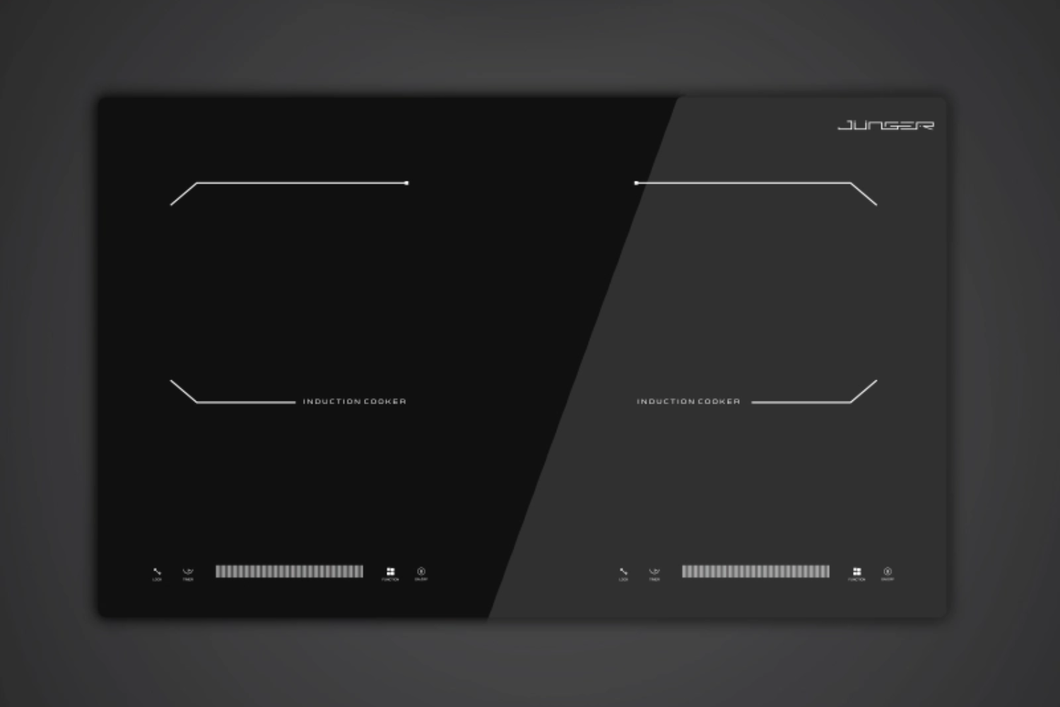 Bếp Từ Đôi Junger CEJ-202-II | Lắp Âm/Dương 2 Vùng Nấu