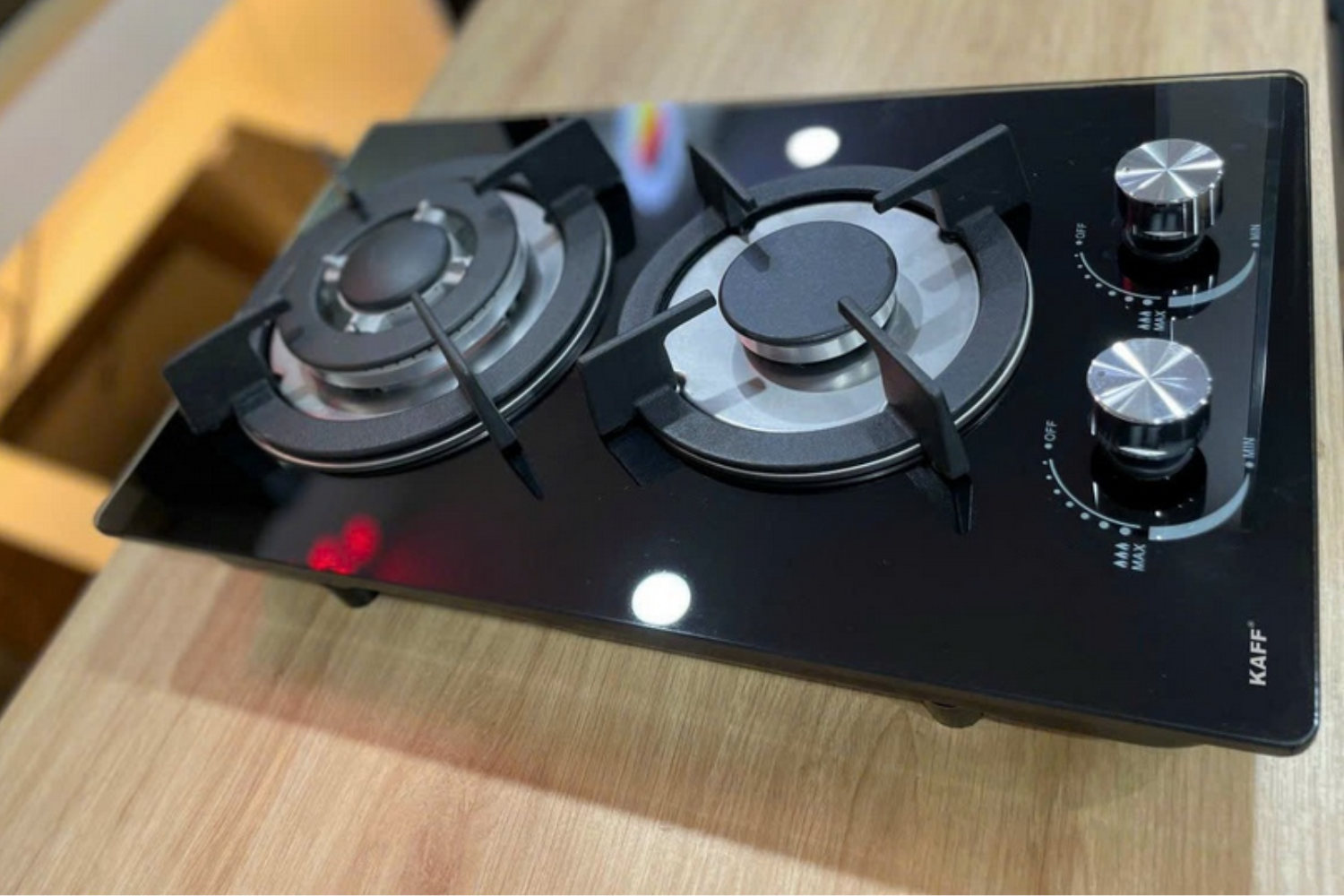 Bếp Gas Đôi Kaff KF-330GDH Domino | Lắp Âm 02 Vùng Nấu