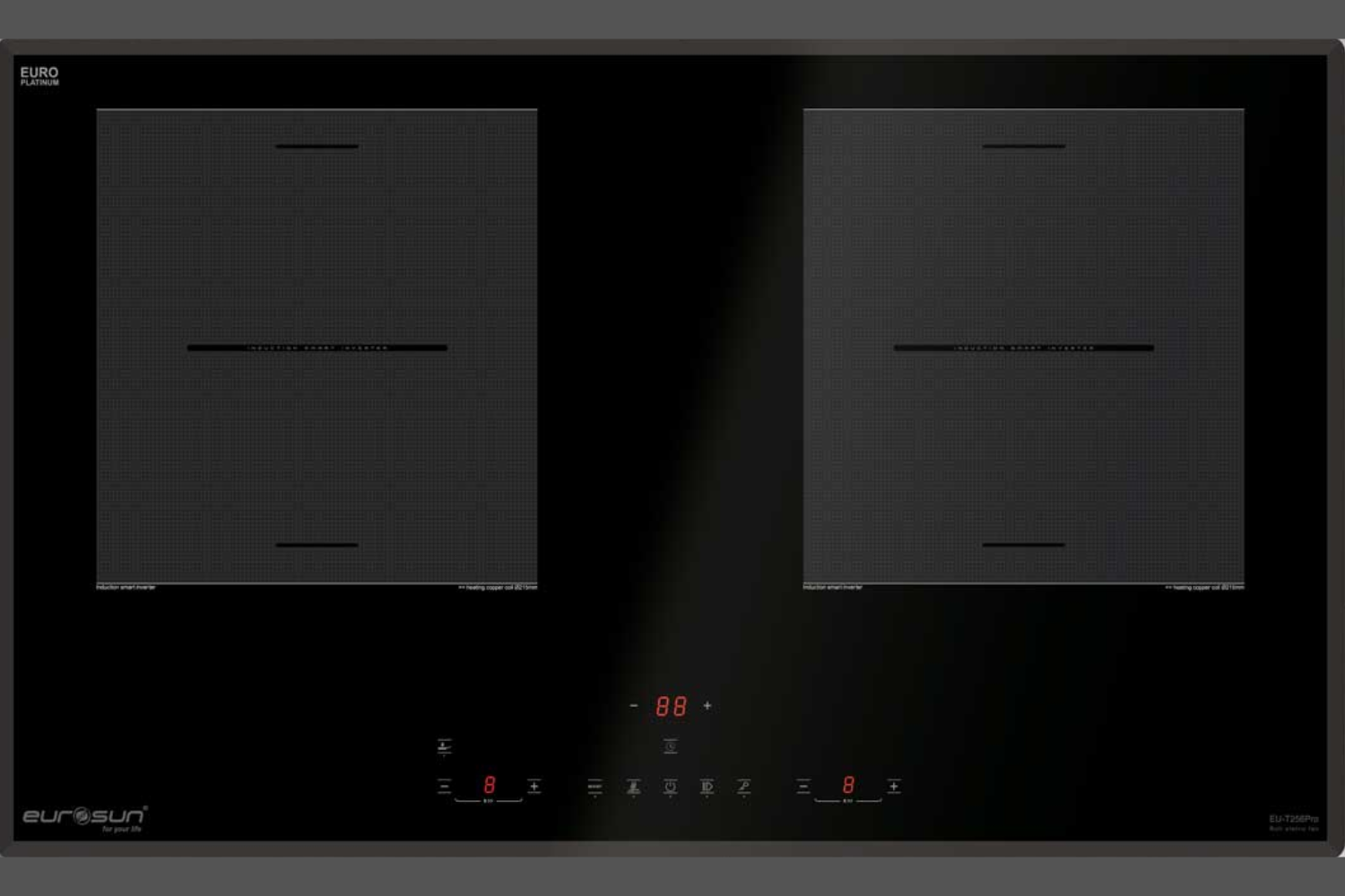Bếp Từ Đôi Eurosun EU-T256Pro | Lắp Âm 2 Vùng Nấu