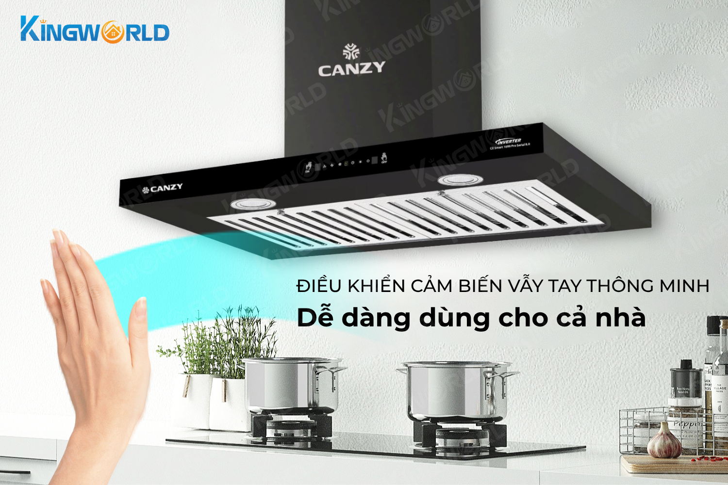 Máy hút mùi chữ T Canzy CZ PRO333SG