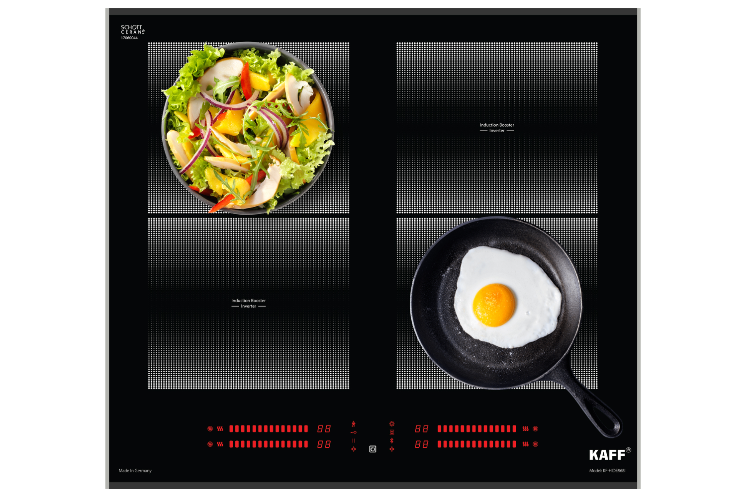 Bếp Từ Âm KAFF KF-HIDE868I | 04 Vùng Nấu Đa Điểm