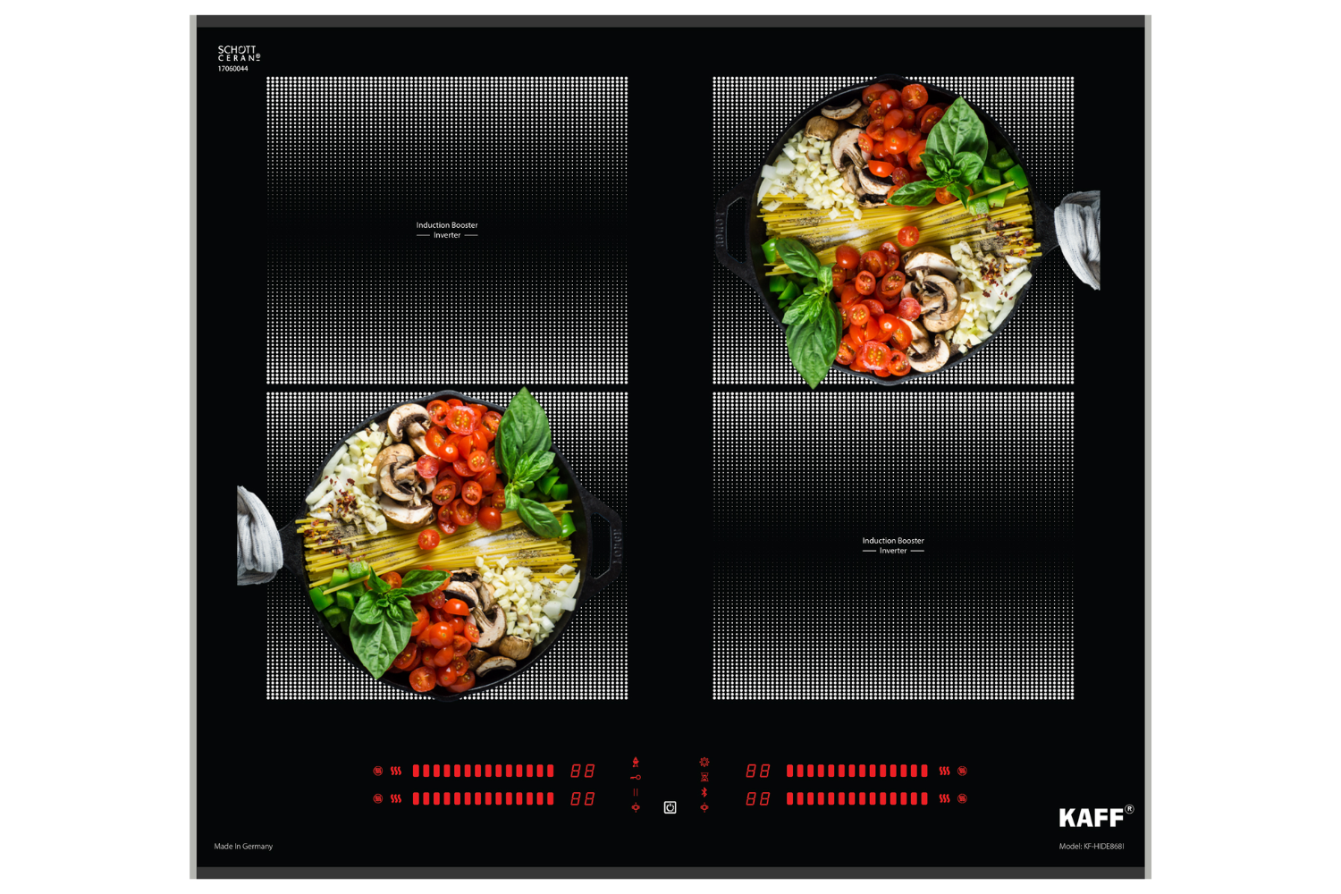 Bếp Từ Âm KAFF KF-HIDE868I | 04 Vùng Nấu Đa Điểm