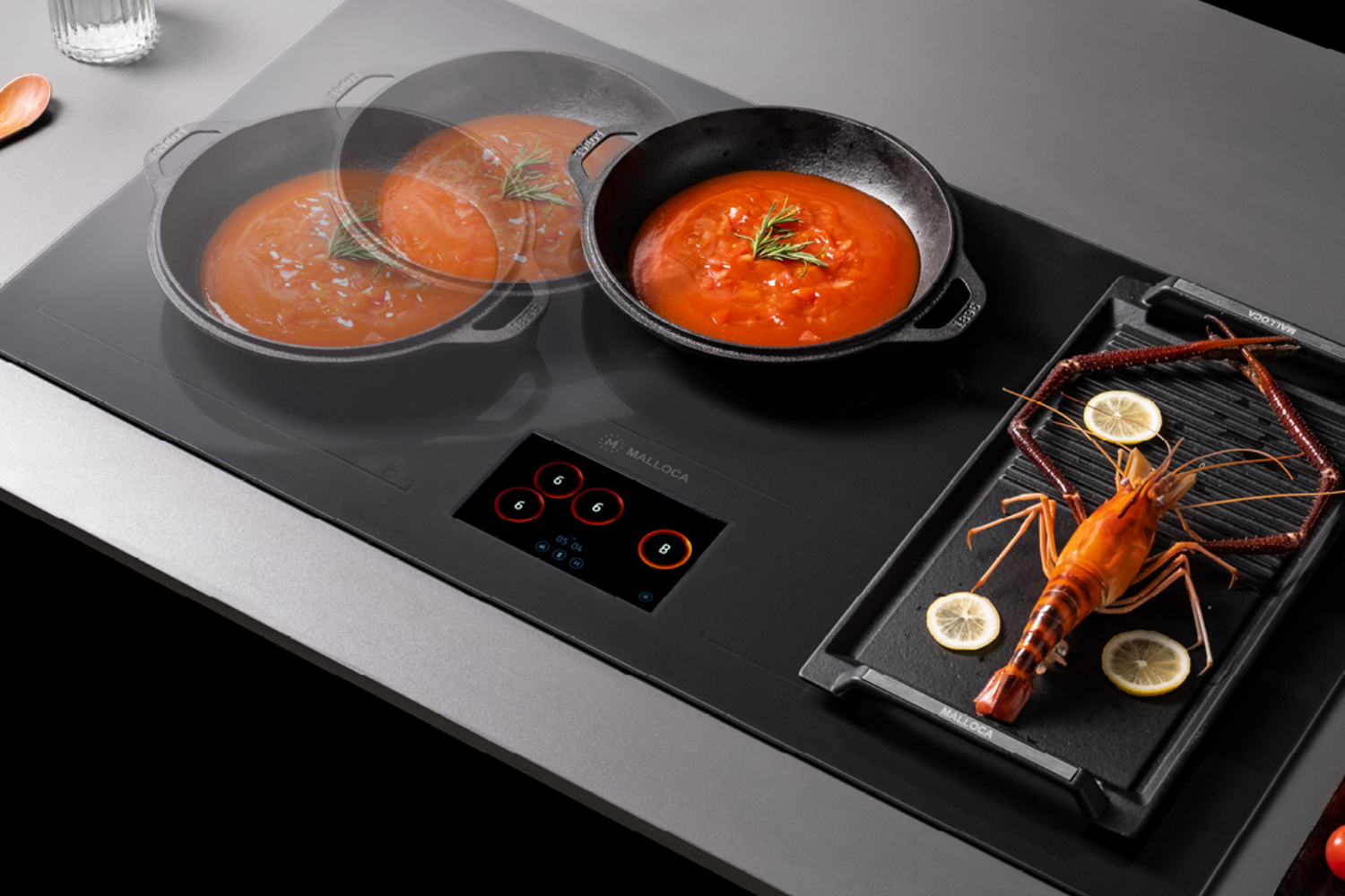 Bếp Từ Đa ĐIểm Malloca TFT Skylux MH-92TFT | 06 Vùng Nấu Ghép Nối