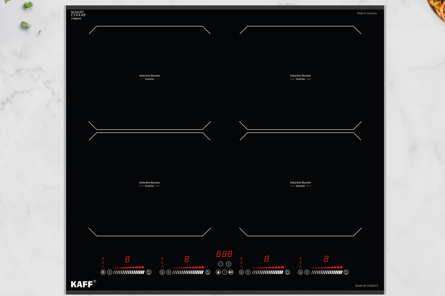 Bếp Từ Âm KAFF KF-HGEM919 | 04 Vùng Nấu Đa Điểm