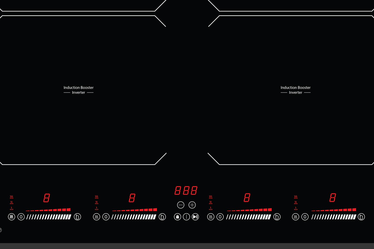 Bếp Từ Âm KAFF KF-HGEM919 | 04 Vùng Nấu Đa Điểm