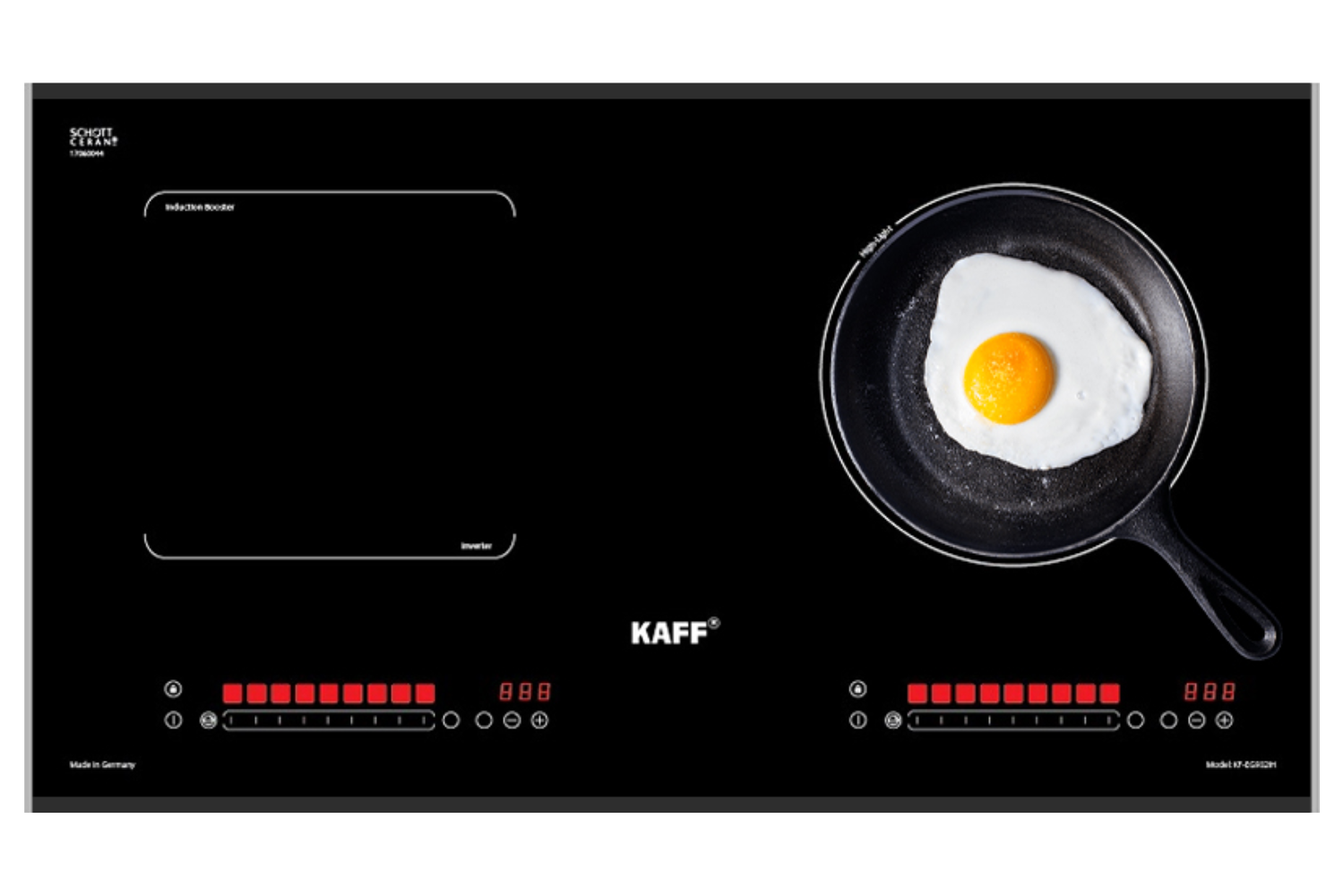 Bếp Điện Từ Âm KAFF KF-EG902IH | 01 Từ - 01 Hồng Ngoại