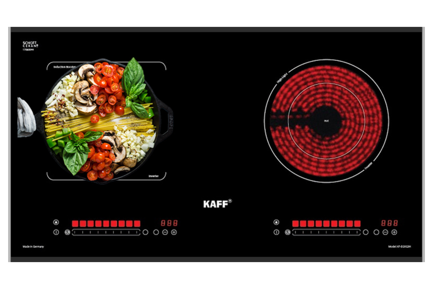 Bếp Điện Từ Âm KAFF KF-EG902IH | 01 Từ - 01 Hồng Ngoại