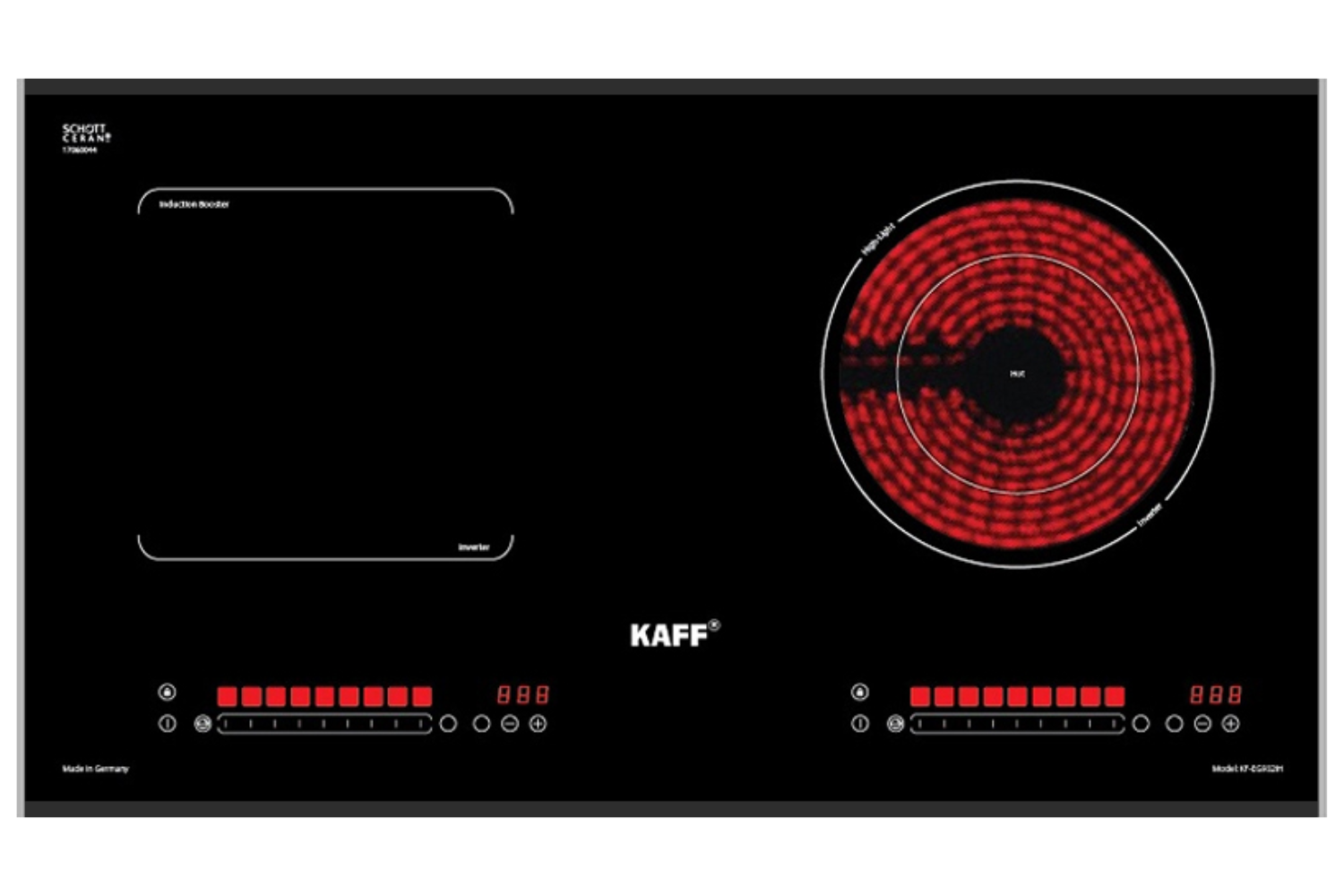 Bếp Điện Từ Âm KAFF KF-EG902IH | 01 Từ - 01 Hồng Ngoại