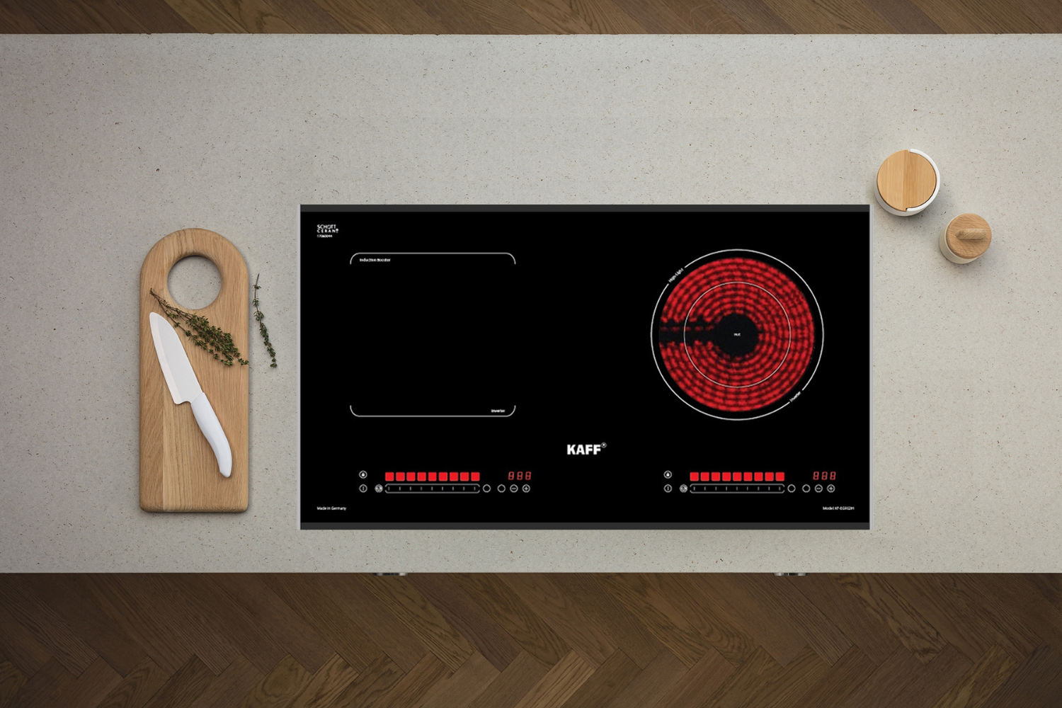 Bếp Điện Từ Âm KAFF KF-EG902IH | 01 Từ - 01 Hồng Ngoại