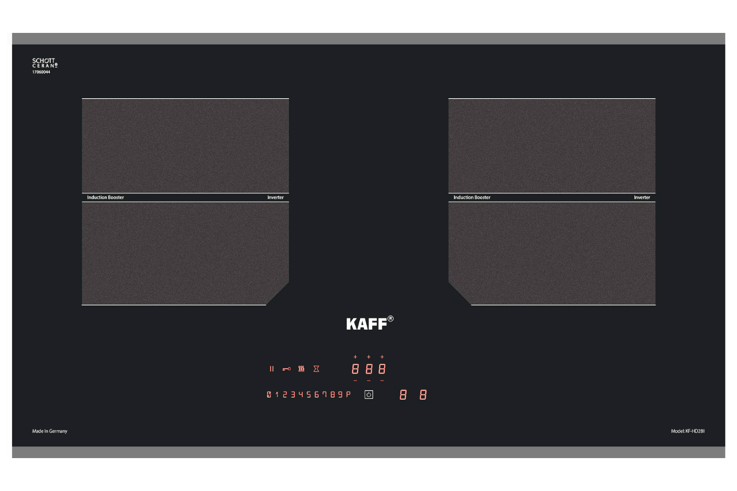 Bếp Từ Đôi KAFF KF-HD28II | Lắp Âm 02 Vùng Nấu