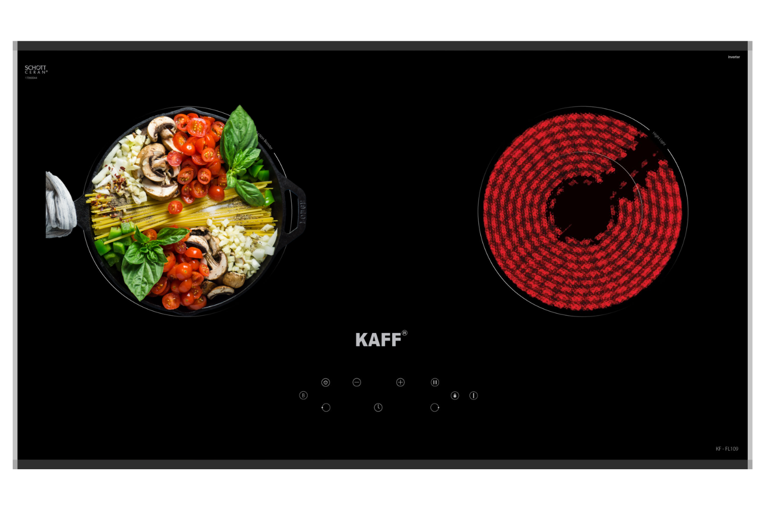 Bếp Điện Từ Âm KAFF KF-FL109 | 01 Từ - 01 Hồng Ngoại