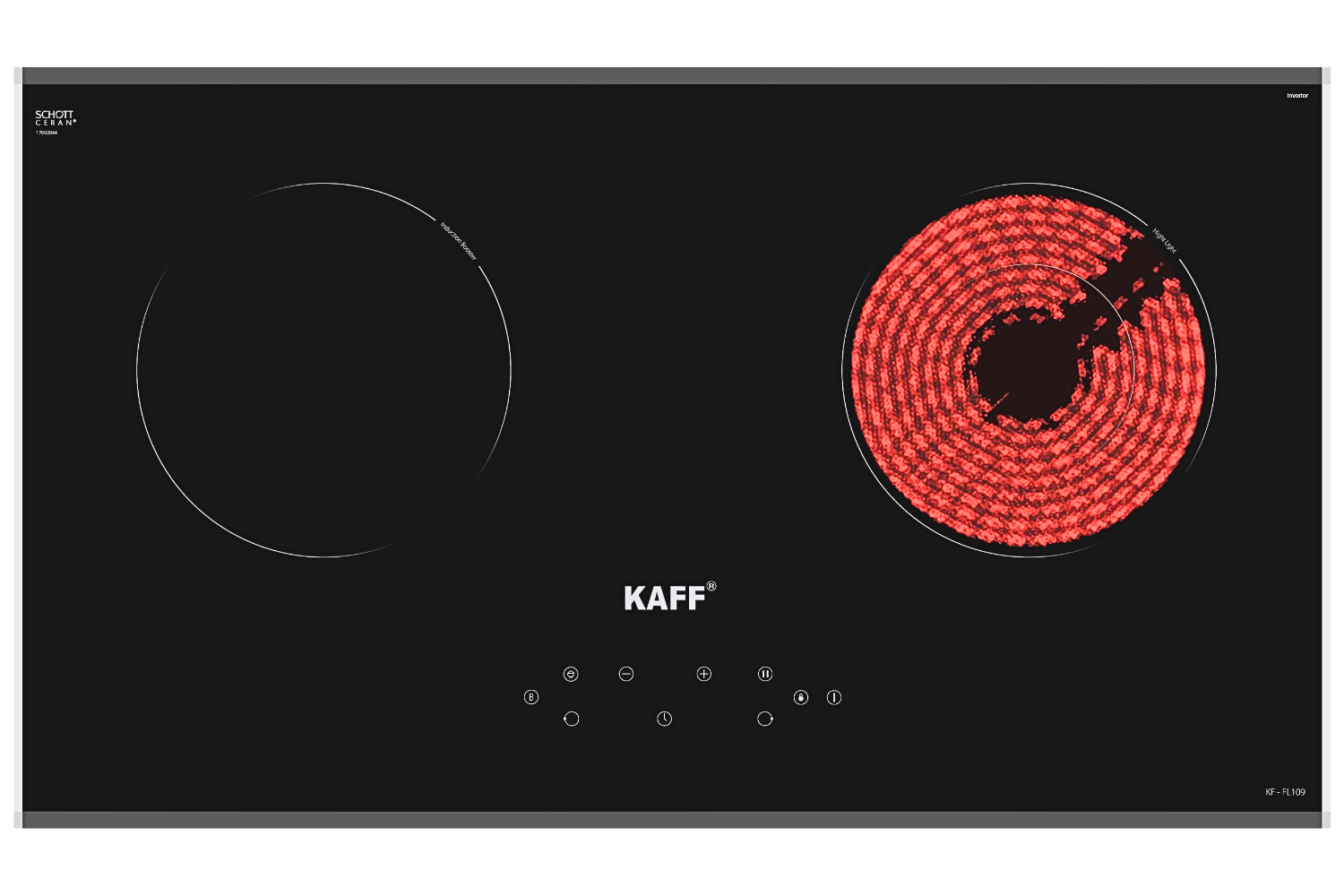 Bếp Điện Từ Âm KAFF KF-FL109 | 01 Từ - 01 Hồng Ngoại