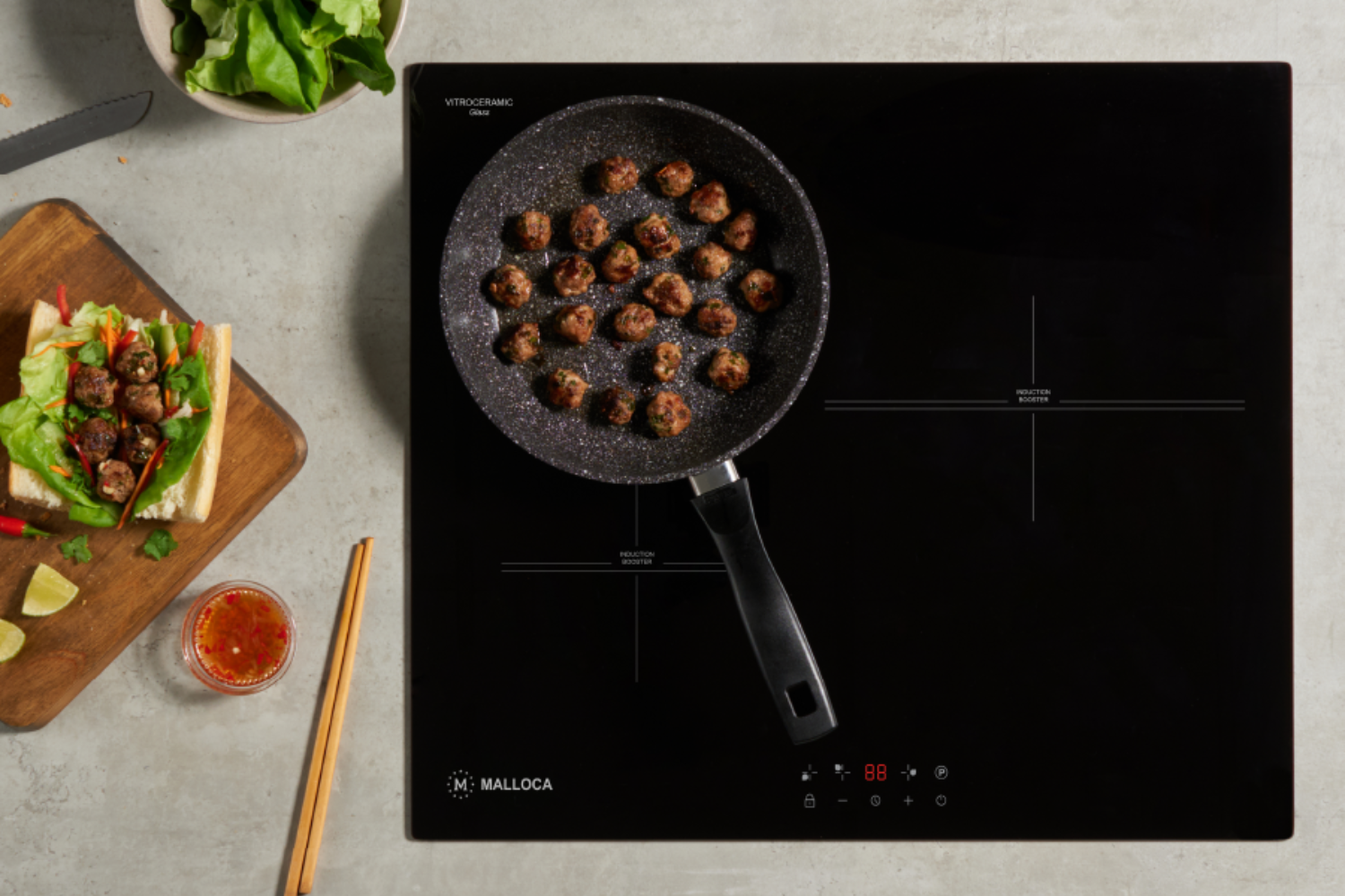 Bếp Từ Âm Malloca MH-5903 IN | 03 Vùng Nấu