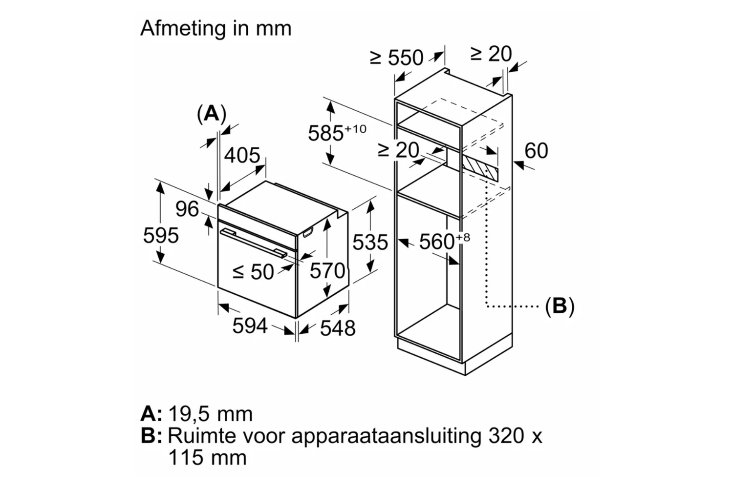 Lò Nướng Bosch HBG536EB3 Series 6 | Lắp Âm 71 Lít