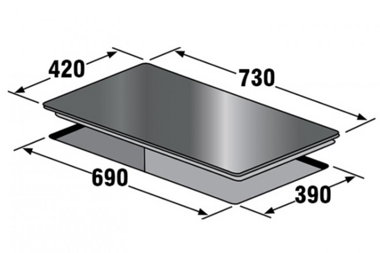 Bếp Điện Từ Âm KAFF KF-988IC | 01 Từ - 01 Hồng Ngoại