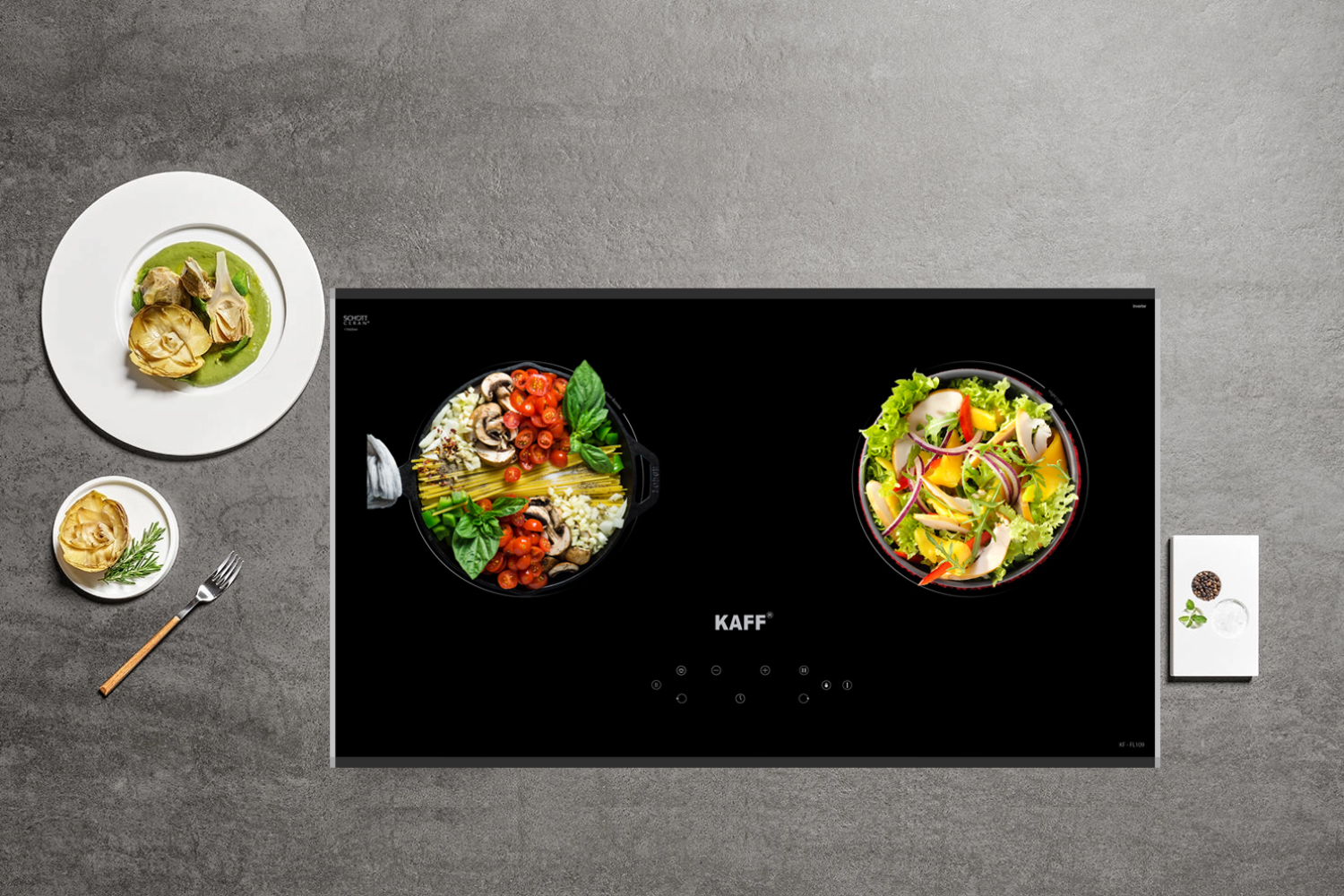 Bếp Điện Từ Âm KAFF KF-FL109 | 01 Từ - 01 Hồng Ngoại