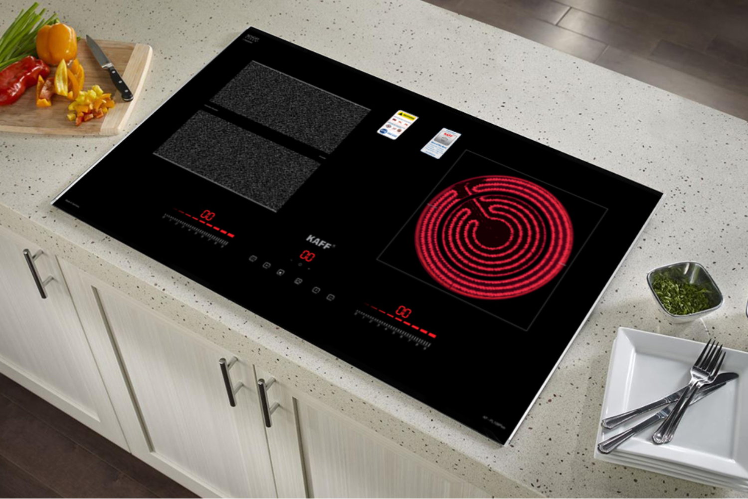 Bếp Điện Từ Âm KAFF KF-FL108 (Plus) | 01 Từ - 01 Hồng Ngoại