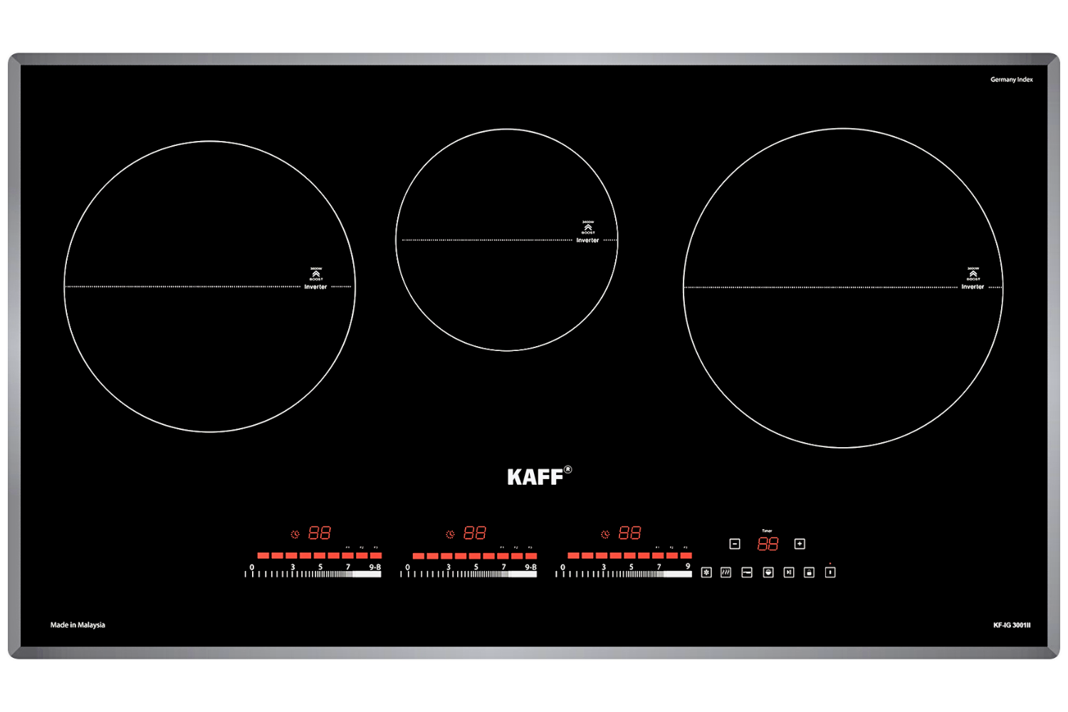 Bếp Từ KAFF KF-IG3001II | Lắp Âm 03 Vùng Nấu
