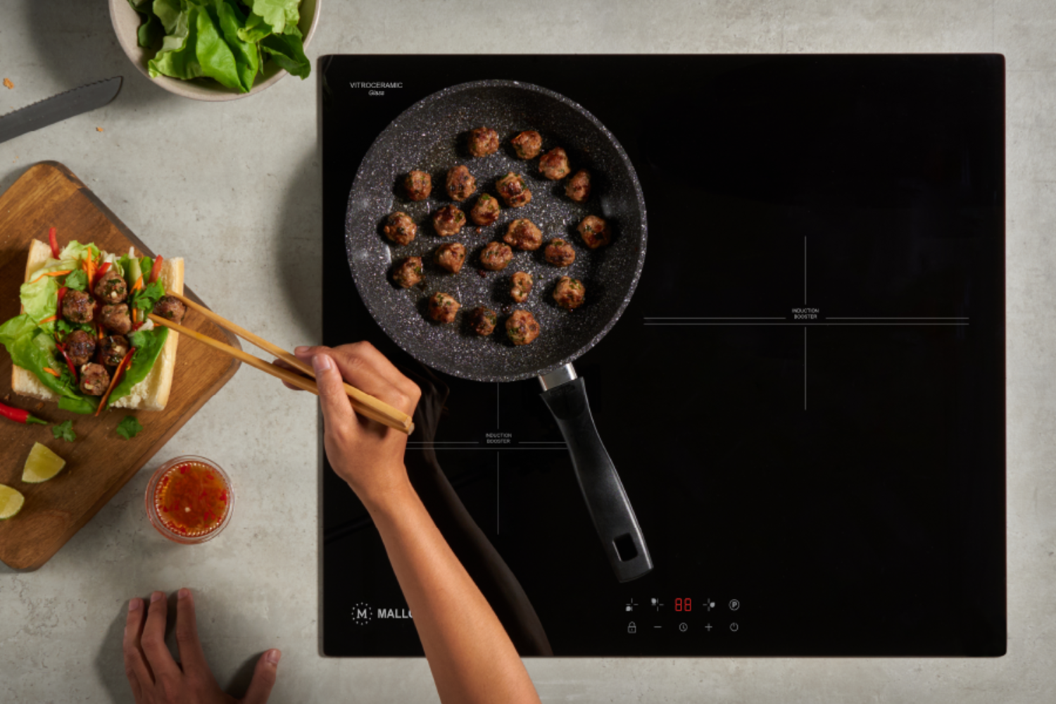 Bếp Từ Âm Malloca MH-5903 IN | 03 Vùng Nấu