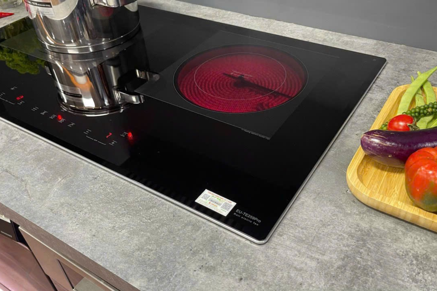 Bếp Điện Từ Kết Hợp Hồng Ngoại Eurosun EU-TE259Pro | Lắp Âm 2 Vùng Nấu
