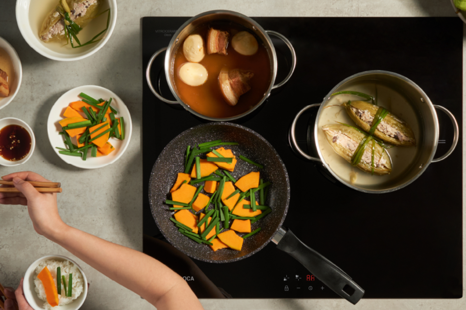 Bếp Từ Âm Malloca MH-5903 IN | 03 Vùng Nấu