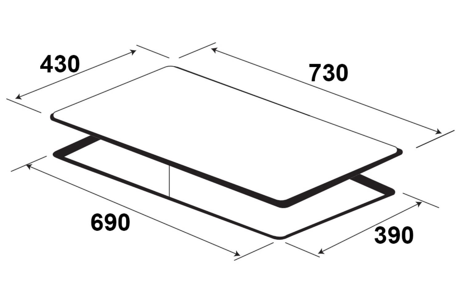 Bếp Từ Đôi KAFF KF-SD300II | Lắp Âm 02 Vùng Nấu