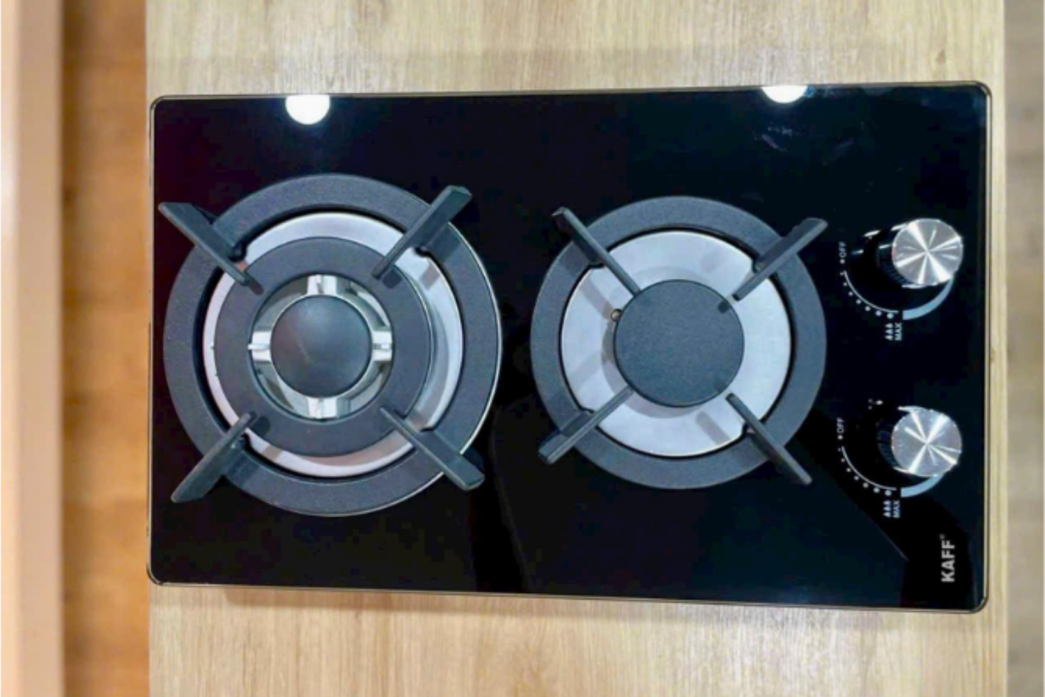 Bếp Gas Đôi Kaff KF-330GDH Domino | Lắp Âm 02 Vùng Nấu