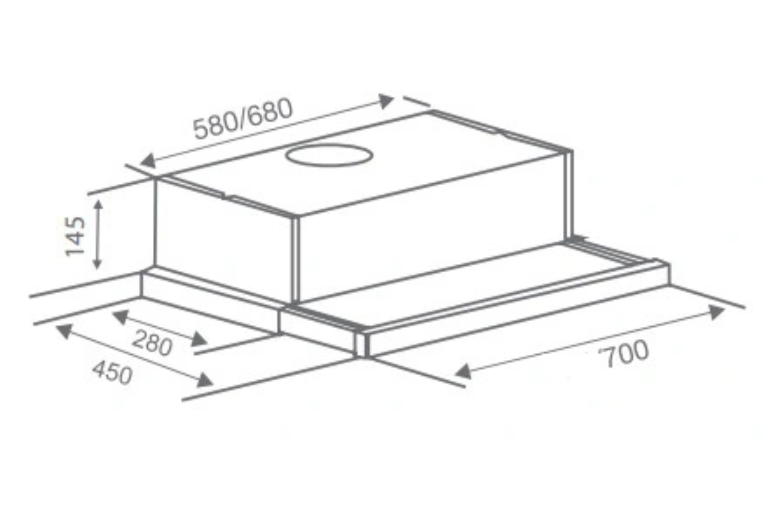 Máy hút mùi âm tủ Canzy CZ C517I | 70cm