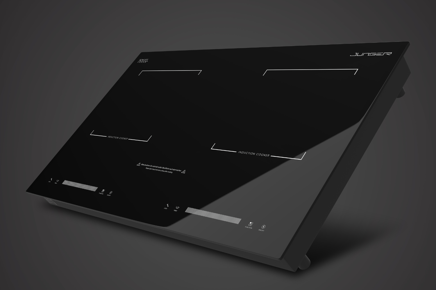 Bếp Từ Đôi Junger CEJ-200-II | Lắp Âm/Dương 2 Vùng Nấu