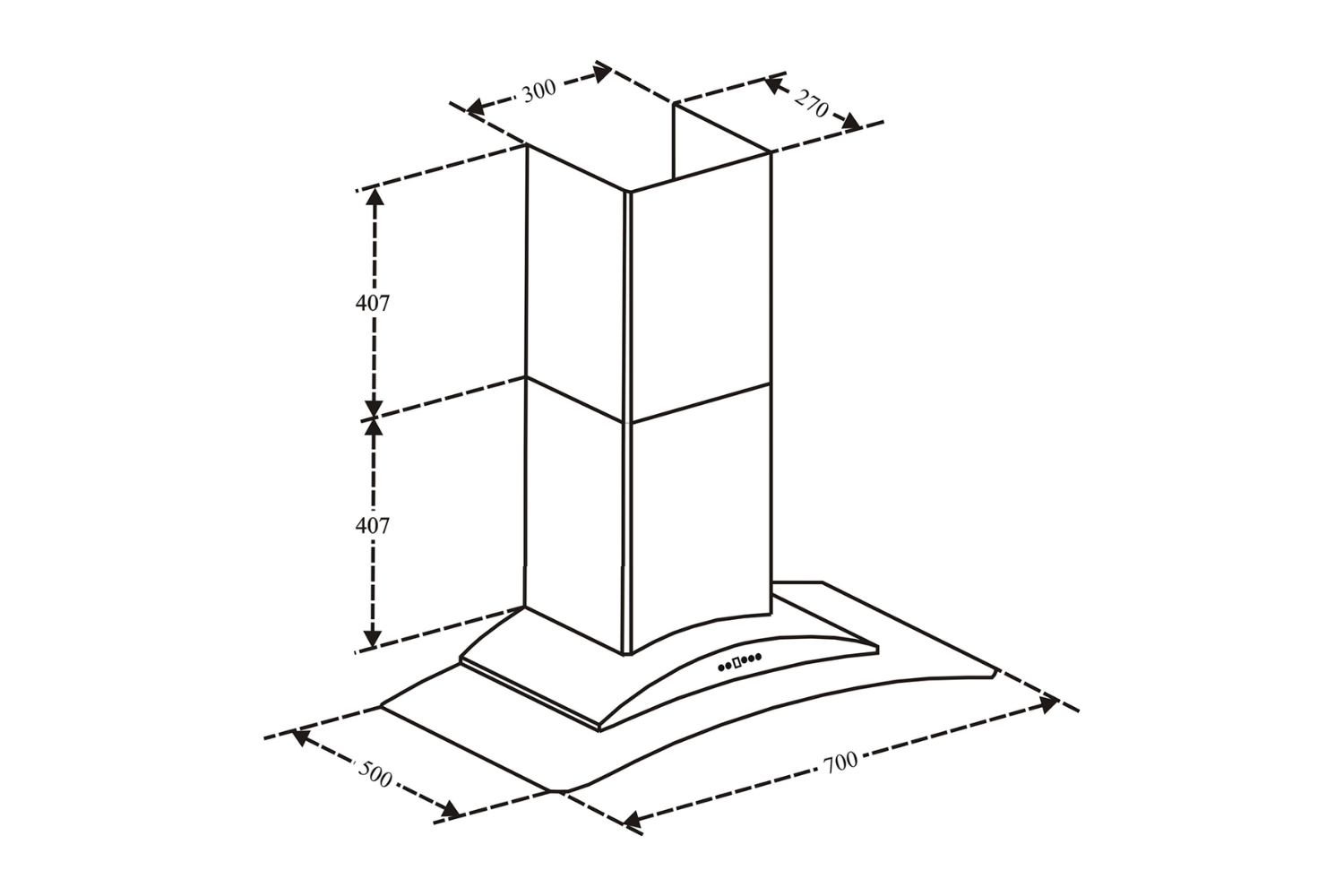 Máy hút mùi kính cong Canzy CZ Deluxe 70