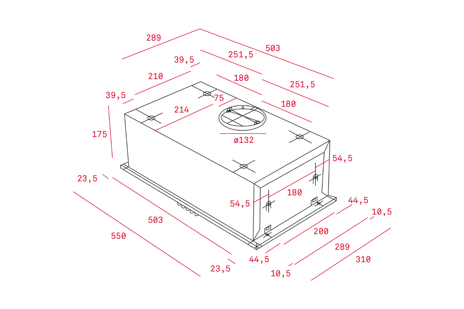 Máy hút mùi âm tủ Teka TOTAL GFH 55 | 55cm