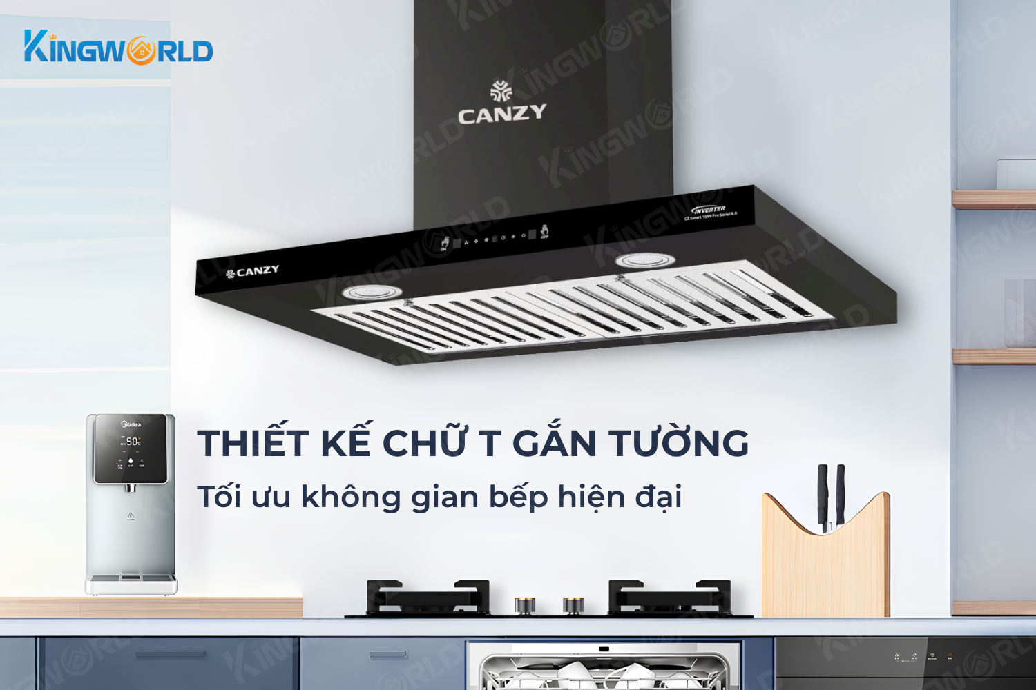 Máy hút mùi chữ T Canzy CZ PRO333SG
