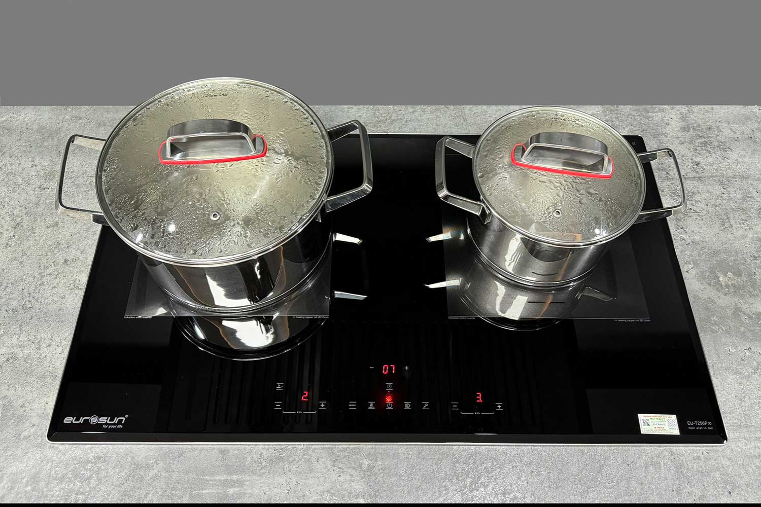 Bếp Từ Đôi Eurosun EU-T256Pro | Lắp Âm 2 Vùng Nấu