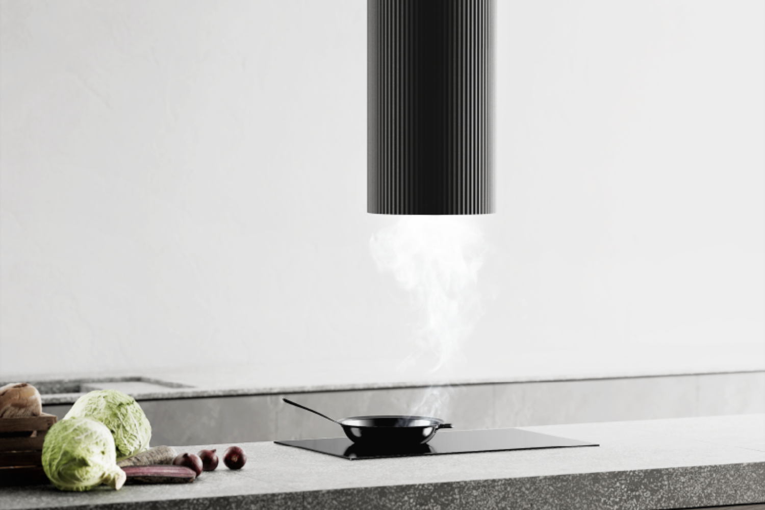 Máy Hút Mùi Đảo Bếp Malloca Monoblack K-382B