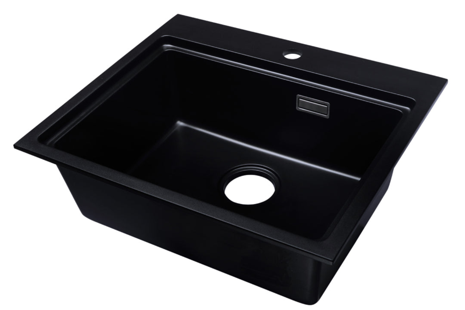 Chậu Rửa Bát 1 Hố Bằng Đá Granstone Hafele Essence HS22-GEN1S60M (577.25.320) | Màu Đen