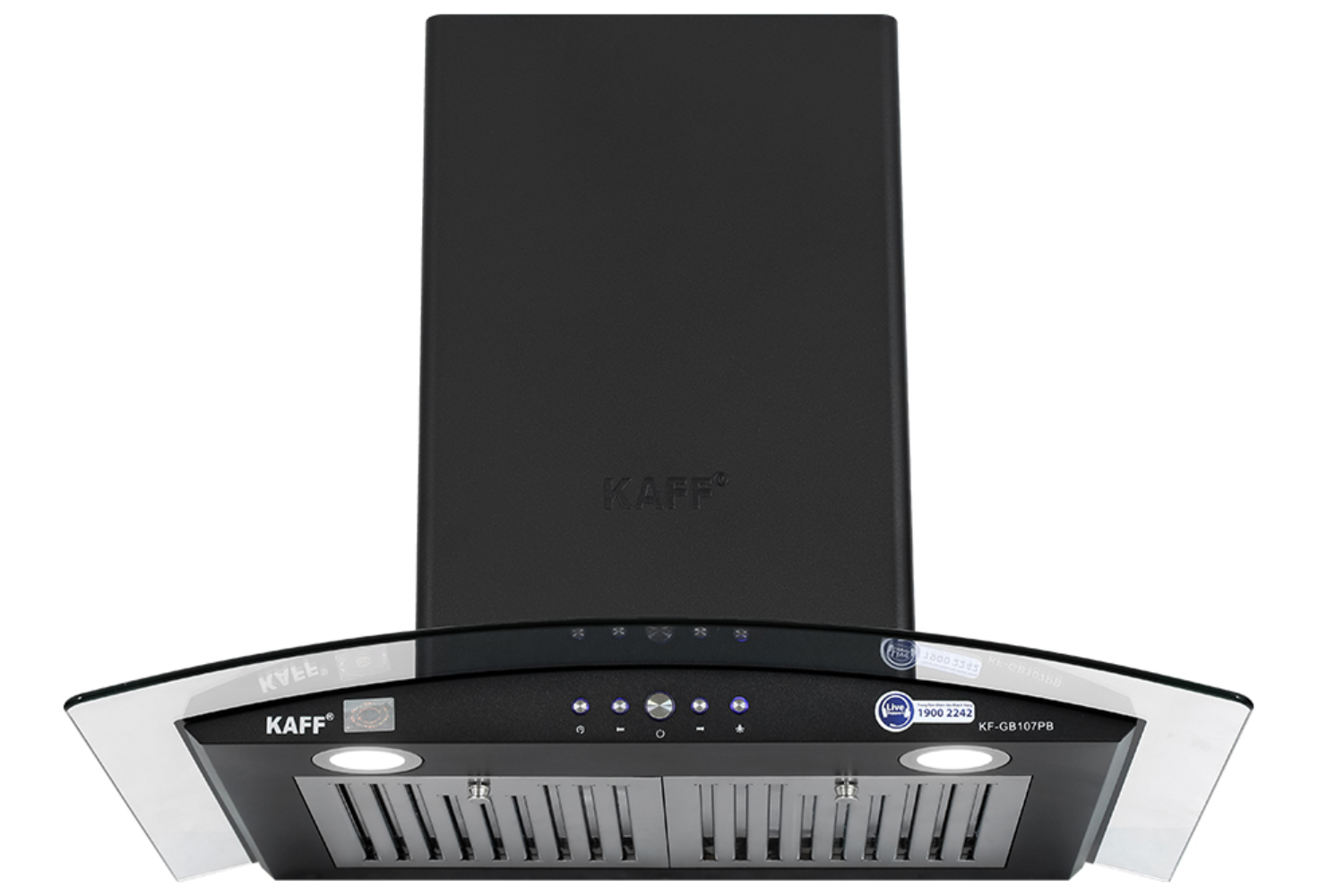Máy Hút Mùi Kính Cong Kaff KF-GB107PB | 70cm